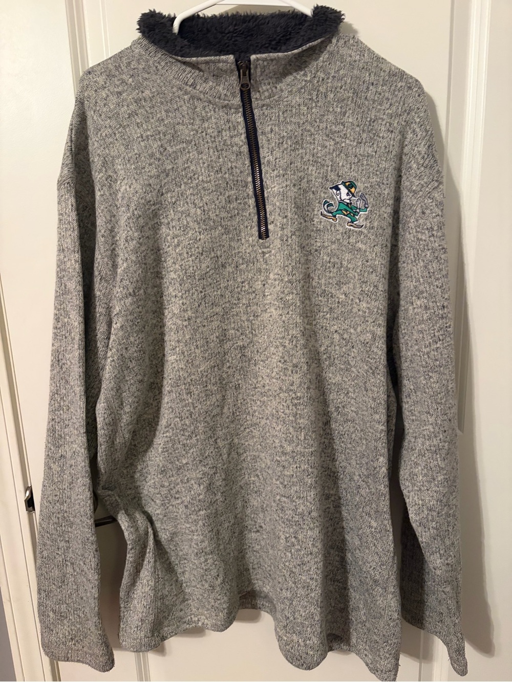 Knights Apparel Gray Quarter-Zip Pullover with Team Crest
